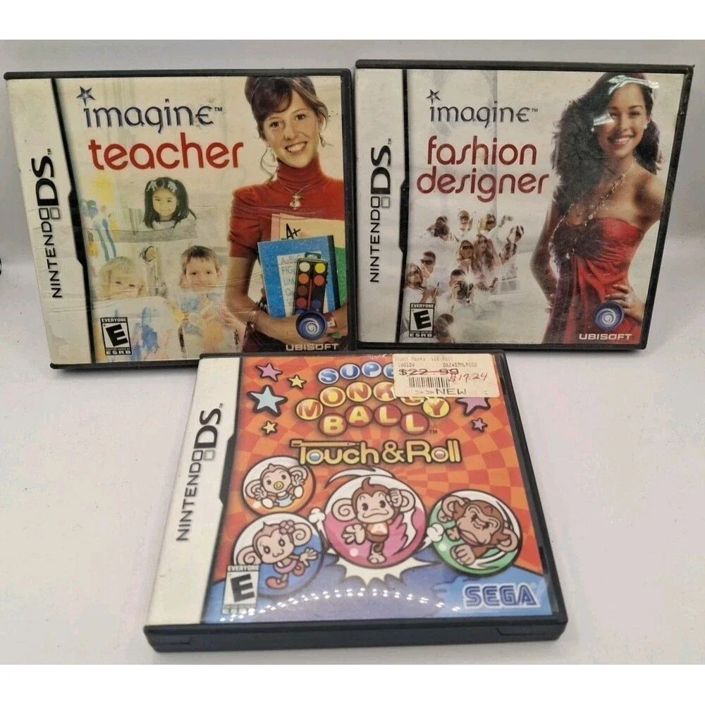 Lot of 3 Empty Nintendo DS - Cases with Artwork Only! No Games included